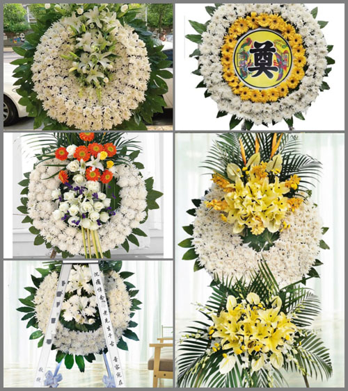 山东青岛即墨市田横镇黑石庄村花圈速递